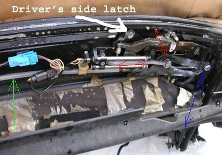 bmw e46 convertible top latch repair