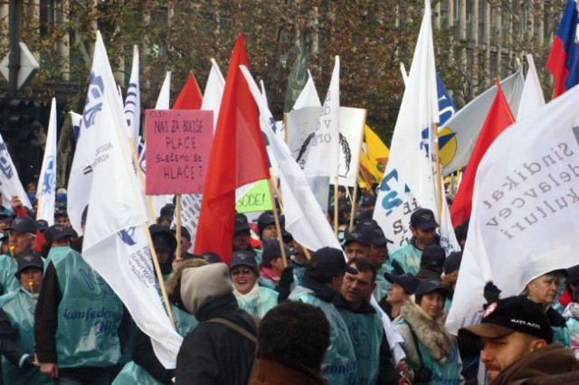 Delavske demonstracije 2007 - foto