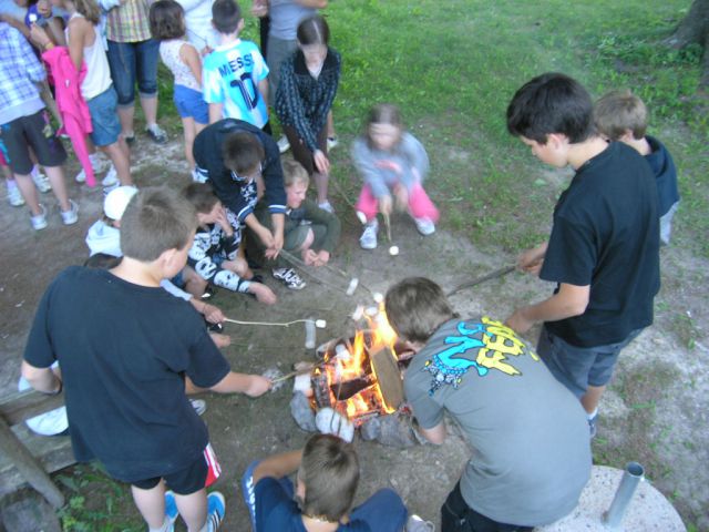Don't hold the marshmellows to close to the fire!