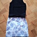 Komplet, ki ustreza 38 oz. S Takko majčka, white staff krilo