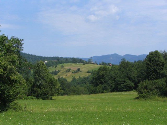View from Ajbelj in the direction of Puc