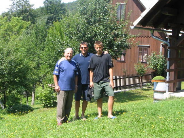 Me, my father Jože and my younger son Matej