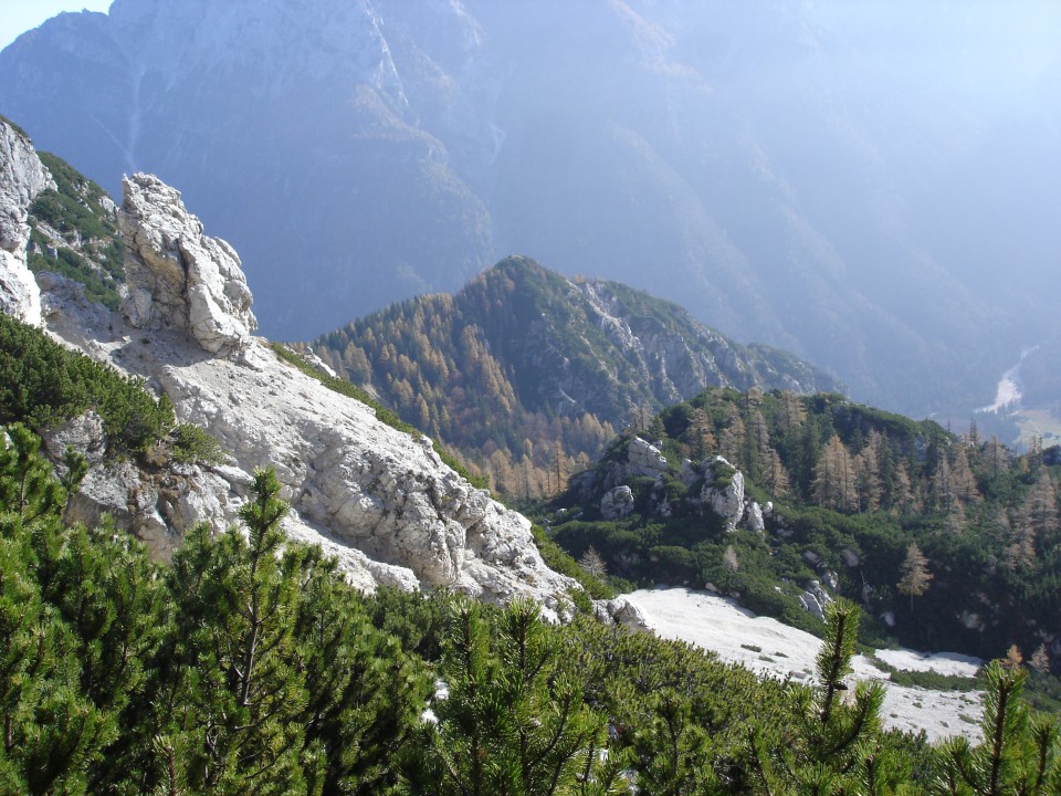 končno na sončku pogled iz sedla Vavovje