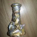 8 Svečnik srebrno-zlato-moder iz ene strani gips (M)