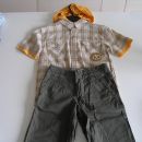 komplet srajčka+kratke hlače bermude Okaidi, vel.8let (126)-manjše;6€