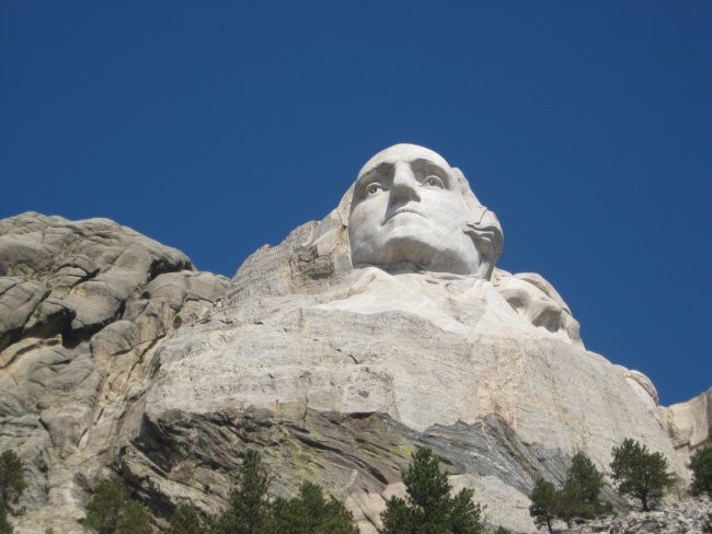 Vzpon na vrh Mt. Rushmor-a, na vrh kipov - foto povečava