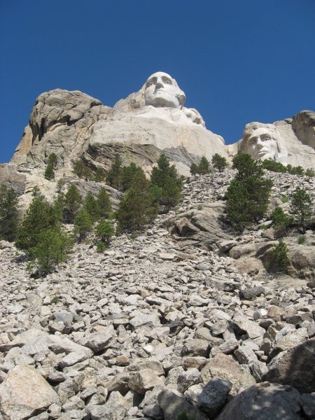 Vzpon na vrh Mt. Rushmor-a, na vrh kipov - foto