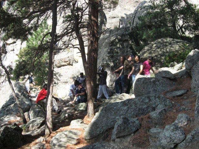 Vzpon na vrh Mt. Rushmor-a, na vrh kipov - foto povečava