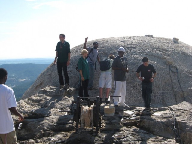 Vzpon na vrh Mt. Rushmor-a, na vrh kipov - foto