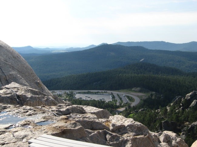 Vzpon na vrh Mt. Rushmor-a, na vrh kipov - foto povečava