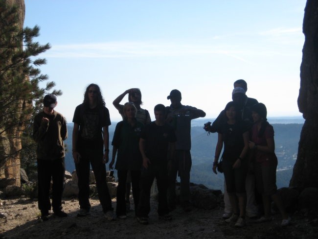 Vzpon na vrh Mt. Rushmor-a, na vrh kipov - foto povečava