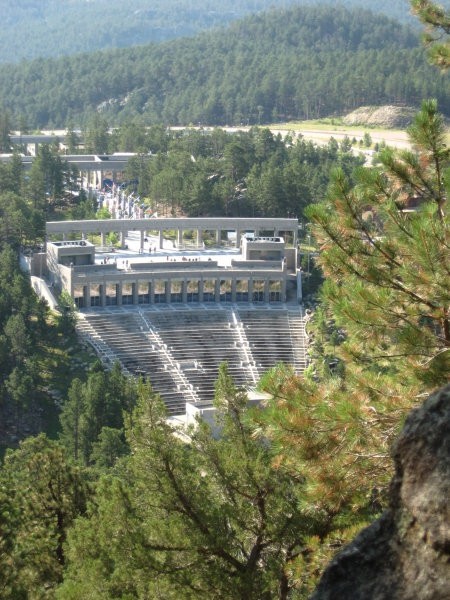 Vzpon na vrh Mt. Rushmor-a, na vrh kipov - foto povečava