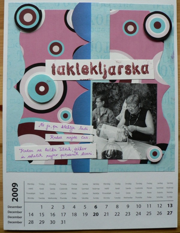 Scrapbook - Lidočkin koledar 2009 (dec 2008) - foto povečava