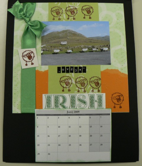 Scrapbook - koladar Moja pravljična Irska (ja - foto