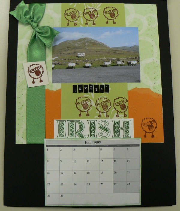 Scrapbook - koladar Moja pravljična Irska (ja - foto povečava