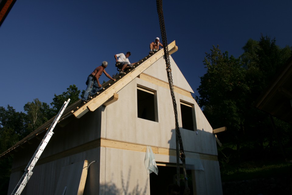 Gradnja hiše - foto povečava