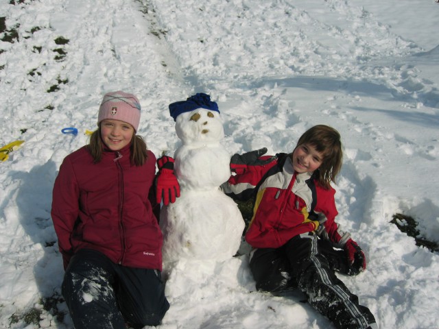 Jerca, Lea in snežak