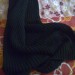 pleteno dolgo črno krilo, komplet s pulijem na prejšnji fotki