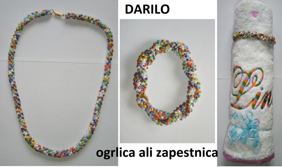 Darilo za Lino-brisačka in verižica