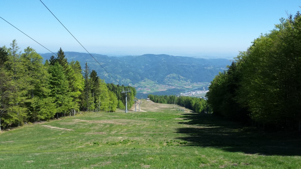 Kolesarjenje Ruše Areh  - dol trail - foto povečava