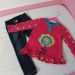 Benetton mehke hlače (kot legice, vendar jeans) xxs in george majica; 15 eur