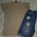 Majica in kratke hlače (12 do 14 let), komplet 20 eur