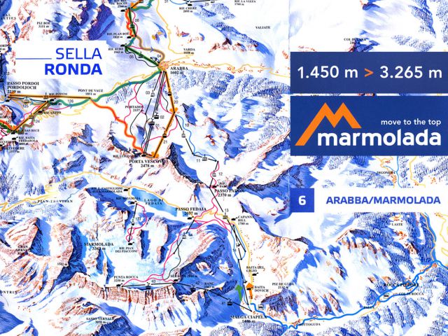 Malga Ciapela (Marmolada), jan. 2010 - foto