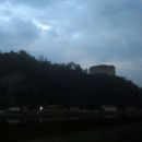 Grad Rajhenburg.....odet v vlažne meglice oblakov....