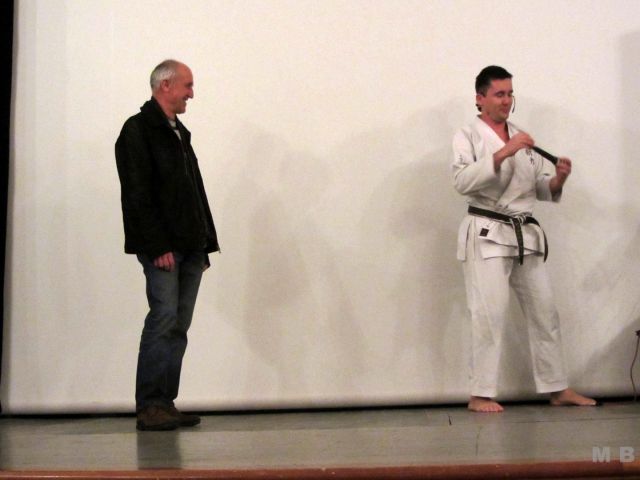 Peter Dirnbek in Jože Sečen - karate mojstra