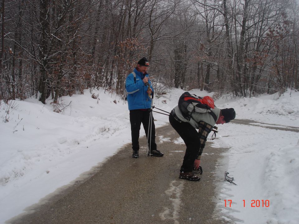 Iz gabrja na gorjance 17. 1 2010 - foto povečava