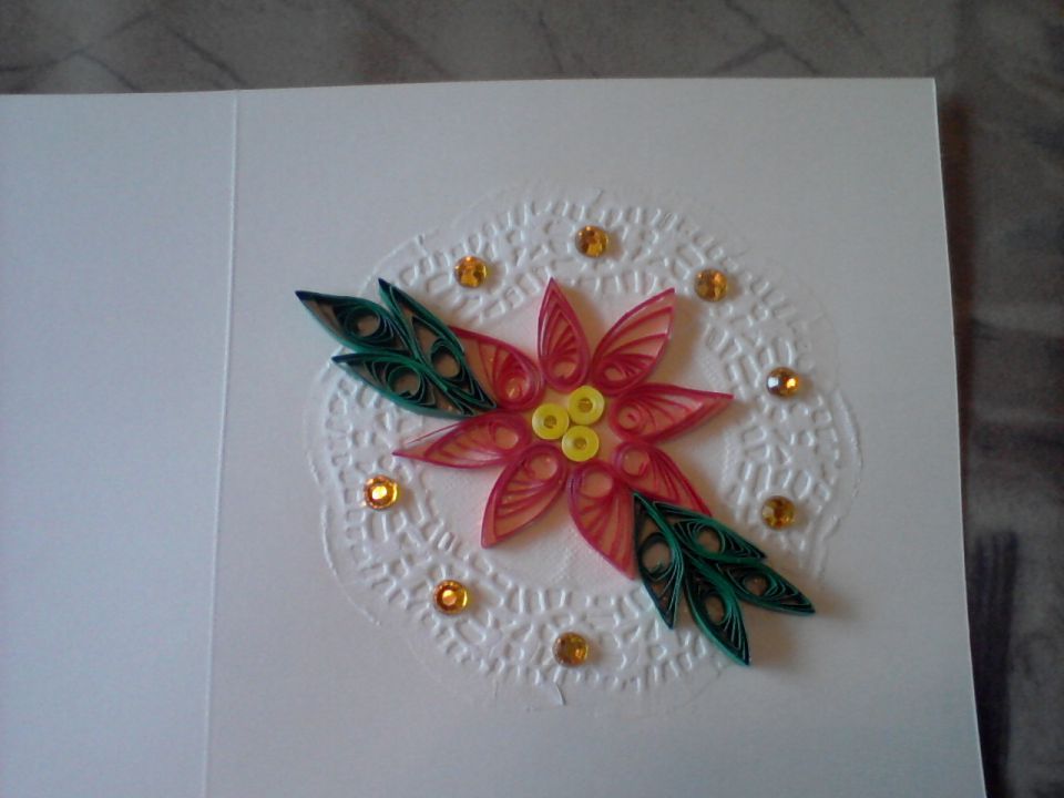 Voščilnice  quilling, pickpoint,.... - foto povečava