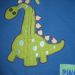 relifen dinozaver, oči so gumbki,...
