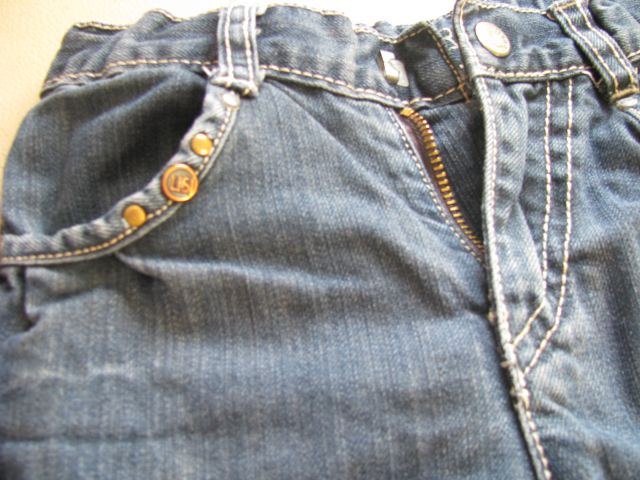 Jeans kratke hlače lisa rose, zapenjanje pod kolenčkom, 104