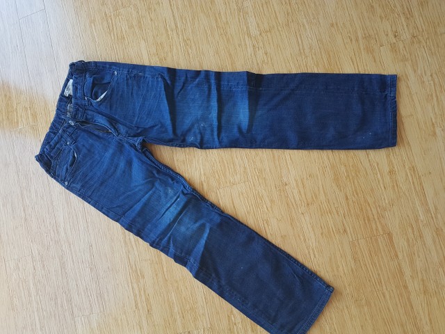 Hlače jeans hm vel.152, temno modre, vel.152, 6eur