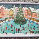Okvirjena slika z zlatotiskom, 13x18cm