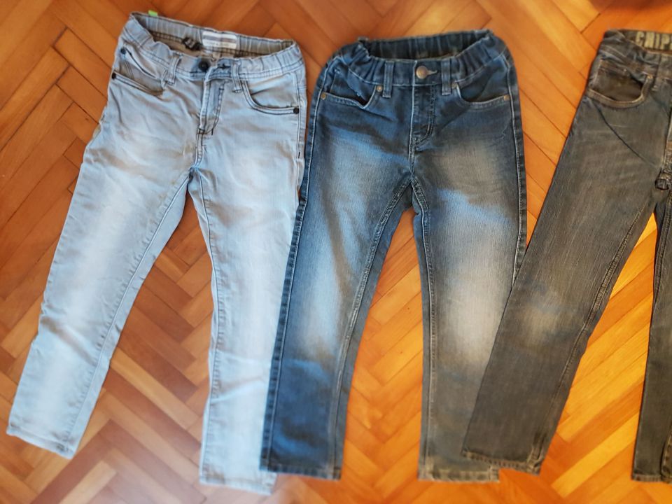 Hlače jeans dolge fantovske, vel 140, 5 kosov - foto povečava