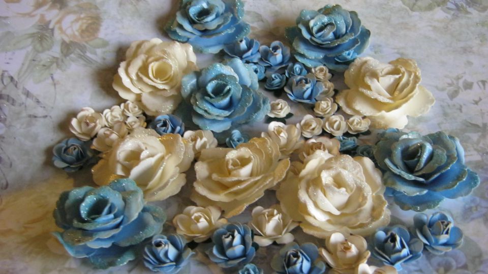 Rože iz papirja (vrtnice) - foto povečava