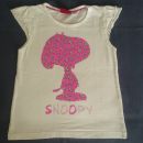 Majica za deklico, kratek rokav, Peanuts, Snoopy, št. 98-104št. 98-104