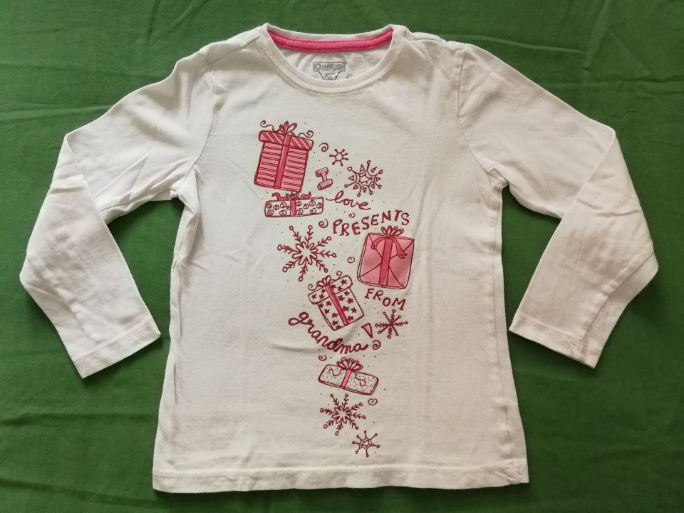 Majica za deklico, dolg rokav, 6 let, OshKosh -2