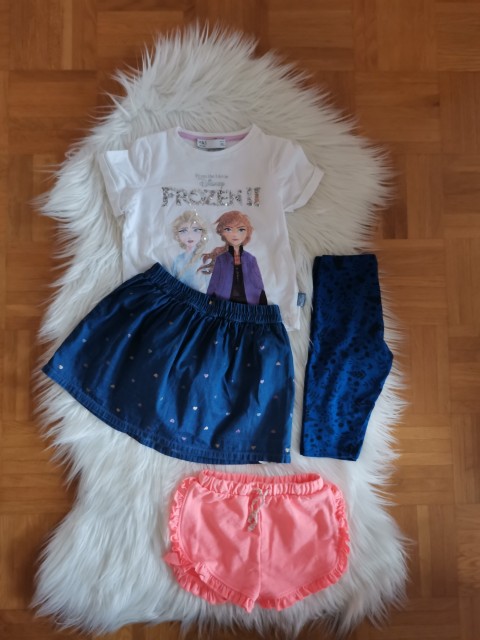 Frozen majica, Cool club krilo, Lupilu pajkice 98-104;10€ komplet