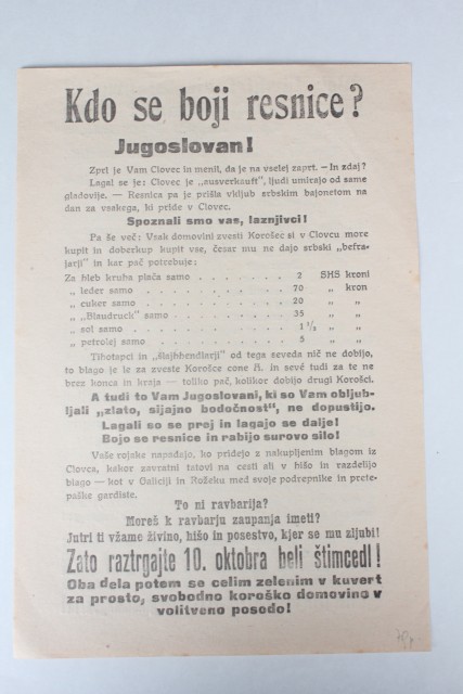 Volksabstimmung 1920 flyers - foto