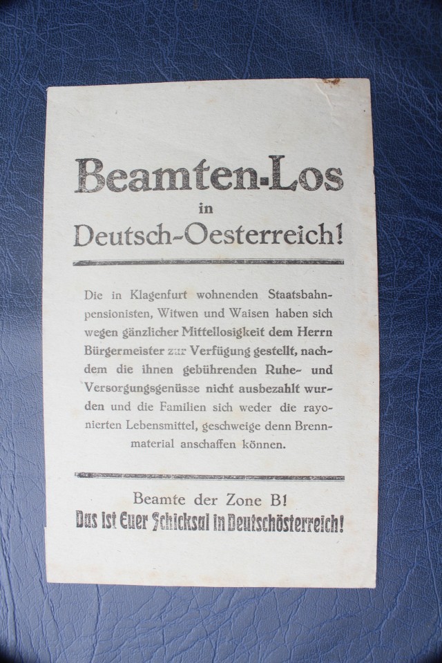 Volksabstimmung 1920 flyers - foto povečava