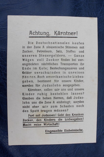 Volksabstimmung 1920 flyers - foto