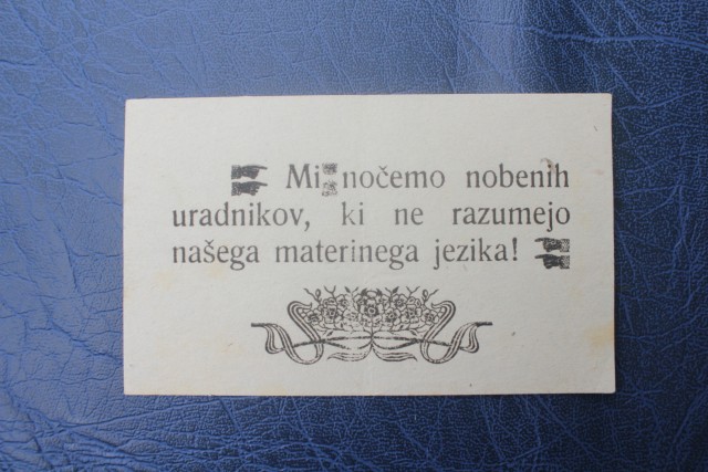 Volksabstimmung 1920 stimmzettel - foto