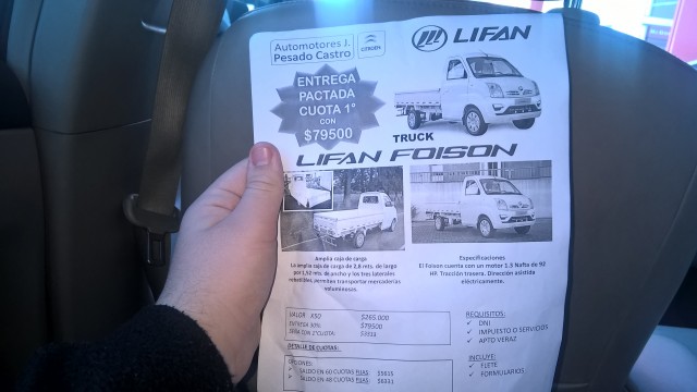 Chinese Car Dealers in Rosario, Part 1: Lifan - foto