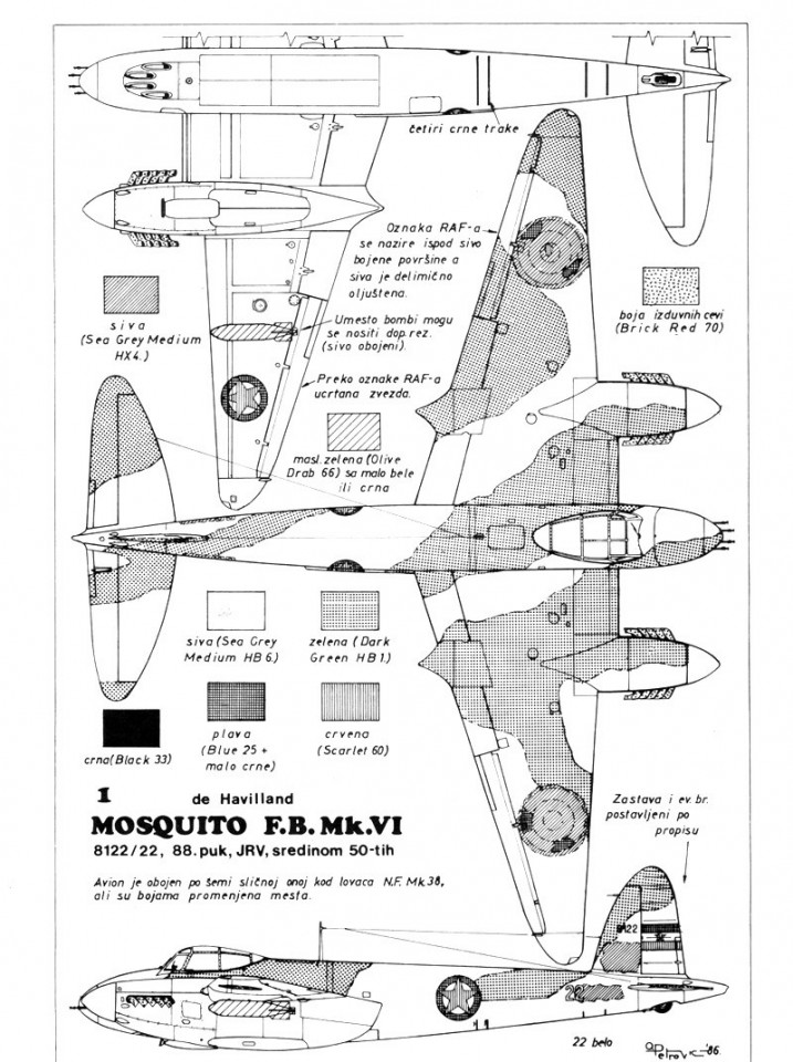 De Havilland Mosquito FB Mk.VI/NF Mk.II - foto povečava