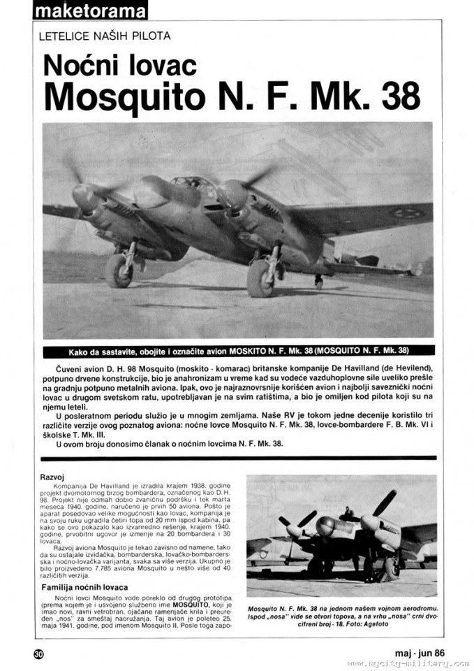 De Havilland Mosquito FB Mk.VI/NF Mk.II - foto povečava