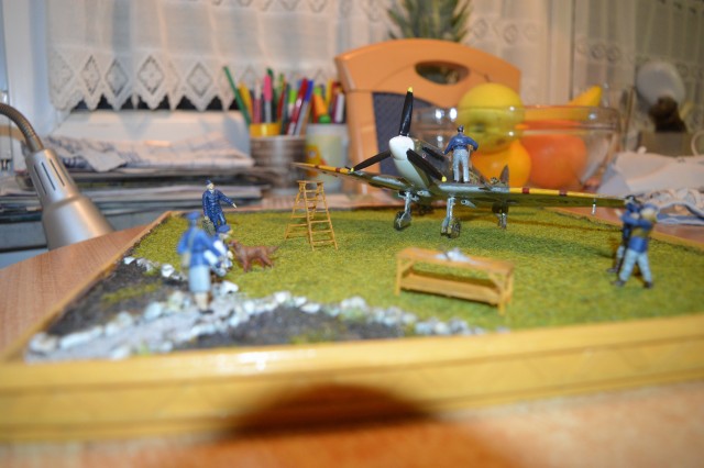 Spitfire - diorama - foto