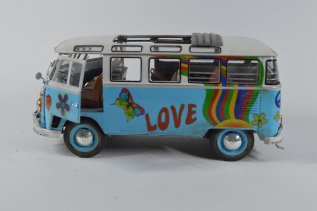 Samba bus flower power - foto