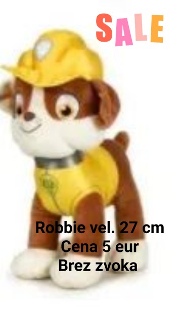 PLIŠ  IGRAČA  TAČKE  NA  PATRULJI - ROBBIE VEL.  27  CM
